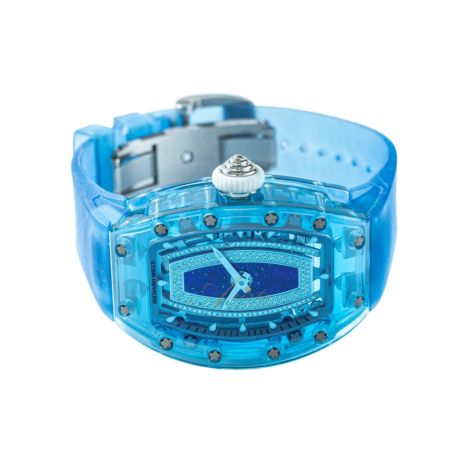 【中古】 Always Dreaming of Something Mondial Hublot Big Bang Partnerships Sang Bleu King Gold Pave 39mm